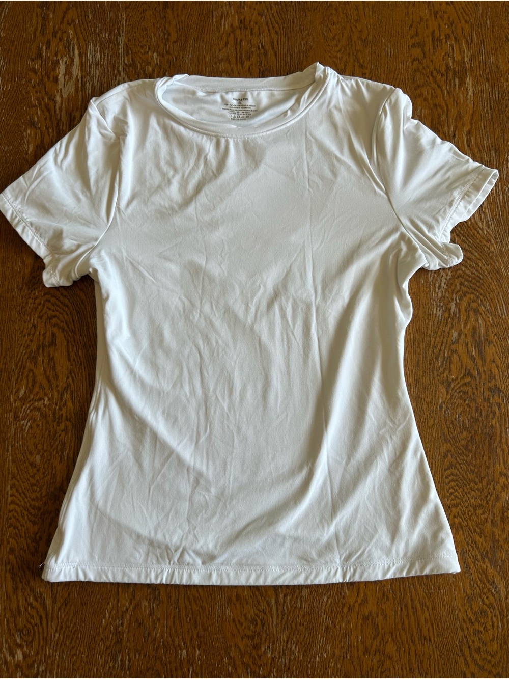 Women's White Short Sleeve Crew Tee